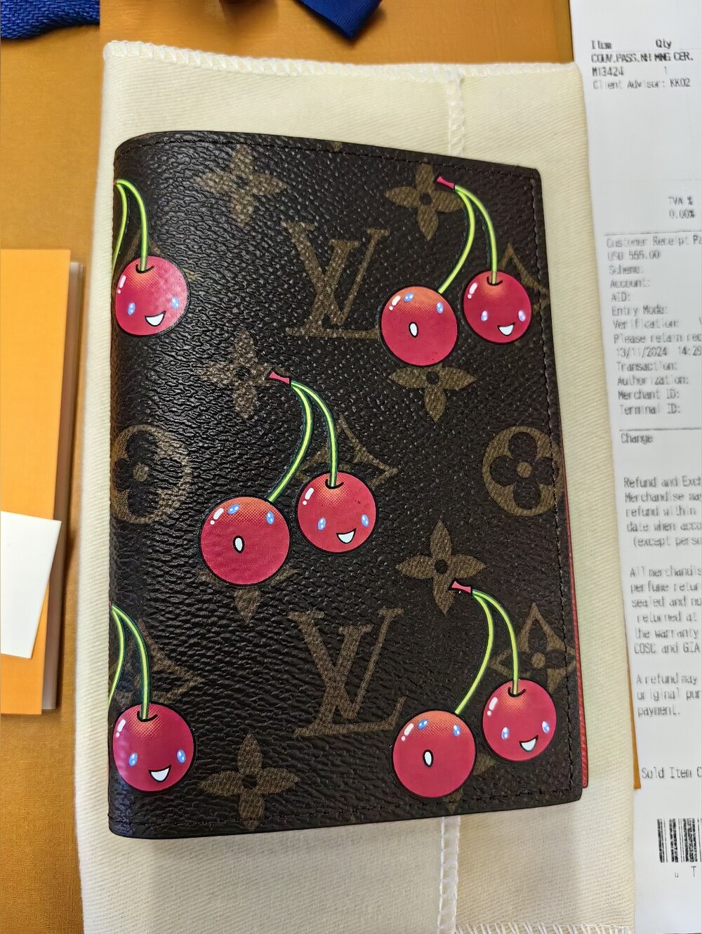Louis Vuitton Pink Compact Bifold Wallet with Zip Coin Compartment
